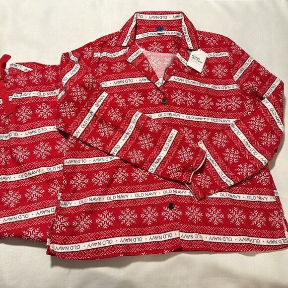 Flannel Pajamas Womens Small Red Old Navy - Picture 1 of 3